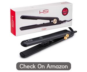 HSI Professional Ceramic Tourmaline Ionic Flat Iron, With Travel Size Argan Oil Leave In Hair Treatment, Worldwide Dual Voltage 110v-220v